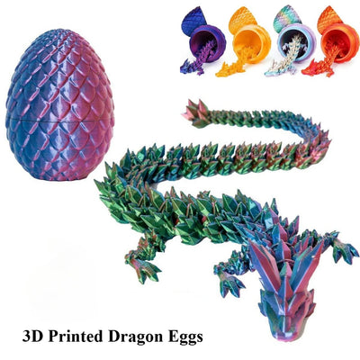 New Chameleon With Dragon Egg Home Decoration Creative Stress Relief 3D Printing Anime Figures Full Set of Gifts 3d Prin