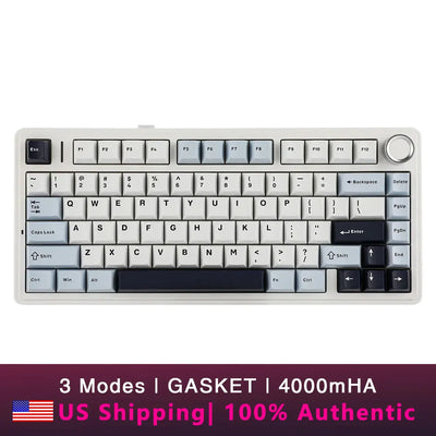 AULA F75 2.4G Wireless/Bluetooth/Wired Gaming Mechanical Keyboard RGB Customized 75% Layout OEM Profile Gasket Structure