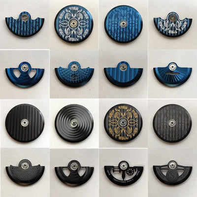 Black NH35 Movement Rotor Fit for NH35 NH36 NH38 NH39 4R35 7S26 Movement Pendulum Oscillating Weight Refit Hammer Rotor