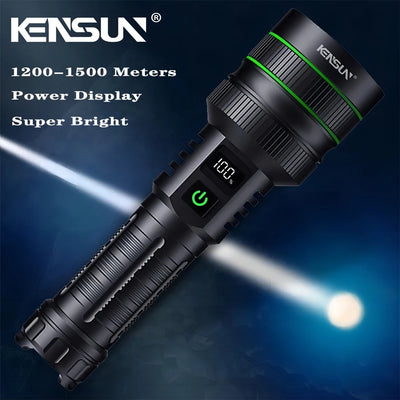 High Power LED Flashlight Strong Light Lantern USB Rechargeable Long Range Tactical Torch Most Powerful Lamp For Fishing Hunting
