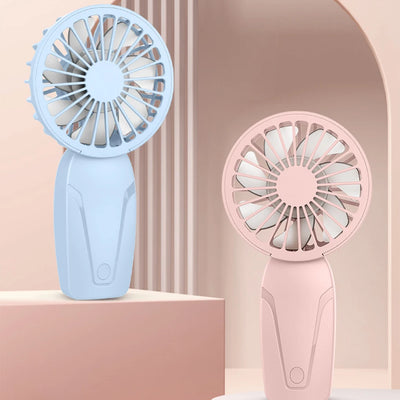 Portable Handheld Small Fan ABS Lightweight Cute Appearance USB Rechargeable Mini Fan For On Go Cooling Portable Mini Po
