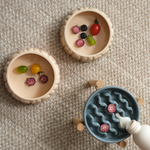 [Macaroni] Slow Feeder Dog Bowls - Yellow / Frozen Blue / Purple