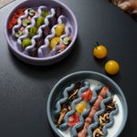 [Macaroni] Slow Feeder Dog Bowls - Yellow / Frozen Blue / Purple