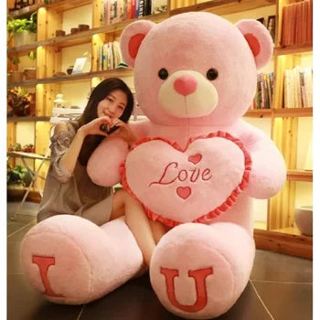 80/100Cm Big Pink Plush Toy Teddy Bear Giant Stuffed Animals Birthday valentines