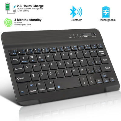 Bluetooth Wireless Keyboard Mini Keyboard For Laptop Tablet Phone Ipad Rechargeable Gaming Keyboard For Android iOS Wind