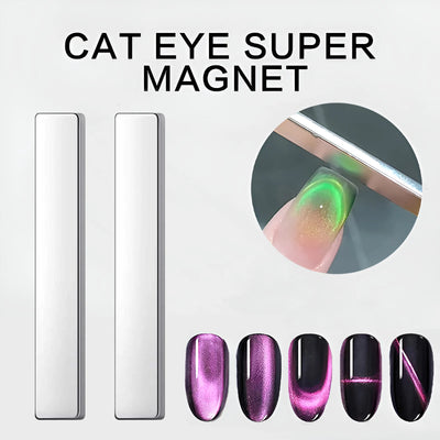 2pcs Nail Art Magnetic Pen 3D Cat Eye Painting Nails Art Design Dual-Ended Magnet Wand Gel Polish Magic for Christmas Ma