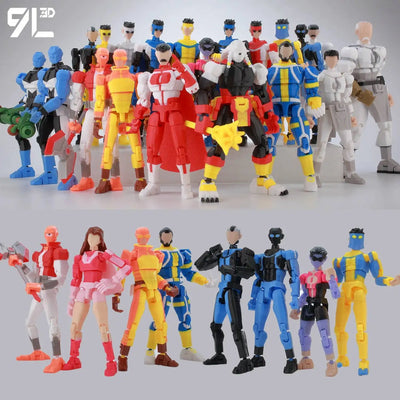 9L3D Lucky 13 Invincible Boy Conquer Omni Action Figure 3D Printed Anime Model Multi-Jointed Poseable Collectible Toy G