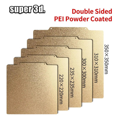 Magnetic PEI Powder Sheet 235/250/310/350/220mm Double Sided Spring Steel Sheet Textured For Ender 3 CR10 P1P SW-X1 Buil