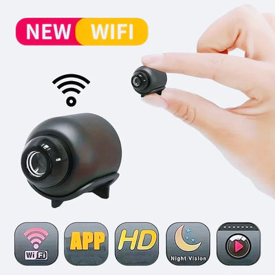 1080P HD Mini WiFi Camera Indoor Safety Security Surveillance Baby Monitor Night Vision Camcorder IP Cam Audio Video Rec