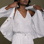 Hemp Three Piece Set in White