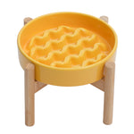 [Macaroni] Slow Feeder Dog Bowls - Yellow / Frozen Blue / Purple